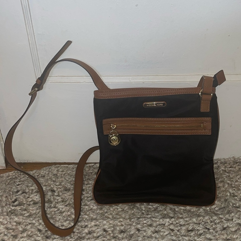MICHAEL Michael Kors Black and Brown Crossbody Bag
